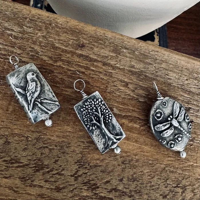 HeidiJHale Designs Necklaces Pewter Pendants Owl BirdNest TreeLeaf and Dragonfly HeidiJHale Designs Necklaces Pewter Pendants Owl BirdNest TreeLeaf and Dragonfly