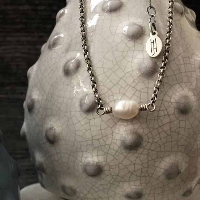 HeidiJHale Necklaces Simple Freshwater Pearl Necklace Quick Ship