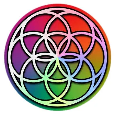Holographic Seed of Life Sticker Most Amazing Necklaces