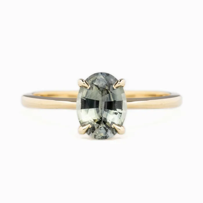 Jane Ring 147ct Gray Blue Madagascar Sapphire 14k Yellow Gold One of a kind Envero Jewelry Rings Jane Ring 147ct Gray Blue Madagascar Sapphire 14k Yellow Gold One of a kind Envero Jewelry Rings