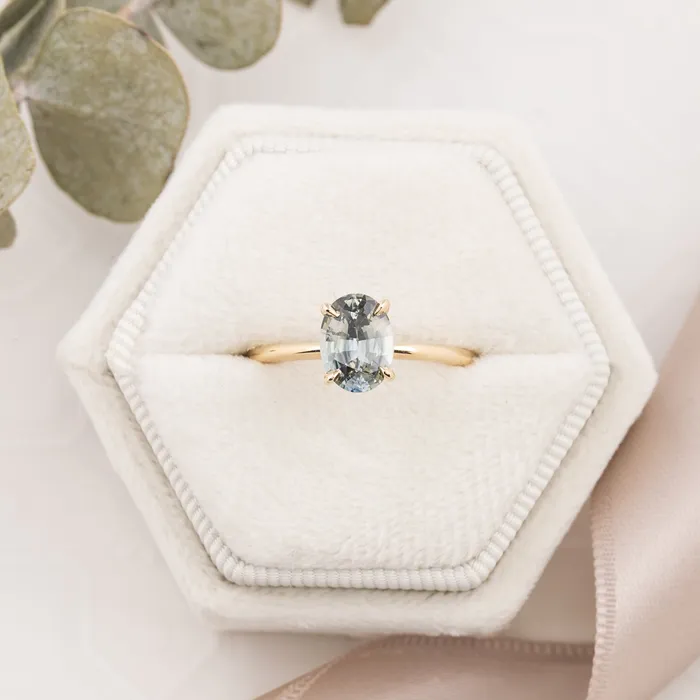 Jane Ring 147ct Gray Blue Madagascar Sapphire 14k Yellow Gold One of a kind Envero Jewelry Rings Jane Ring 147ct Gray Blue Madagascar Sapphire 14k Yellow Gold One of a kind Envero Jewelry Rings