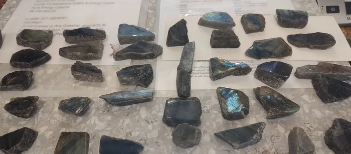 Jensen Rocks Earrings Labradorite Raw Slabs