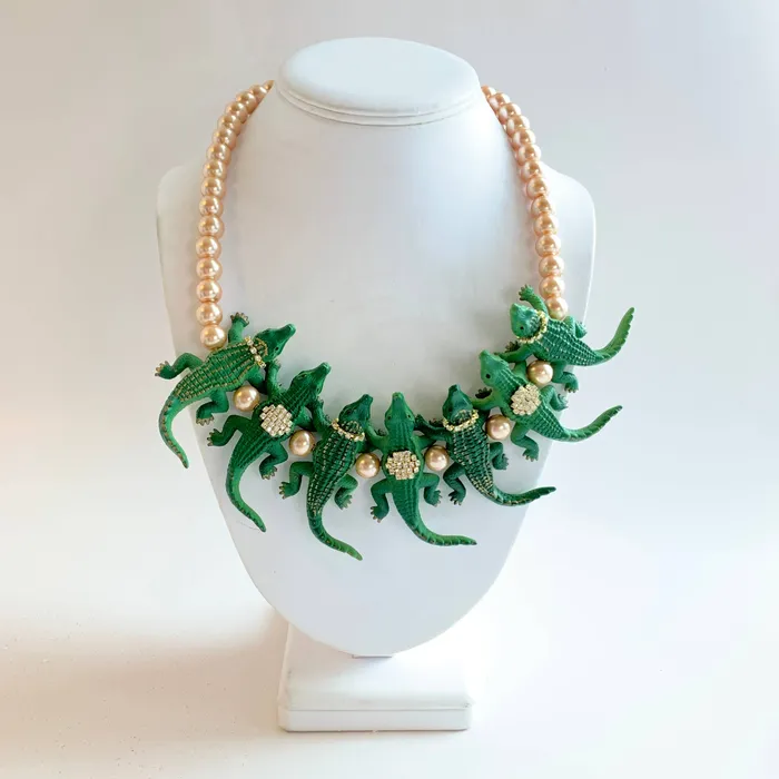 Lenora Dame Alligator Necklace Necklaces