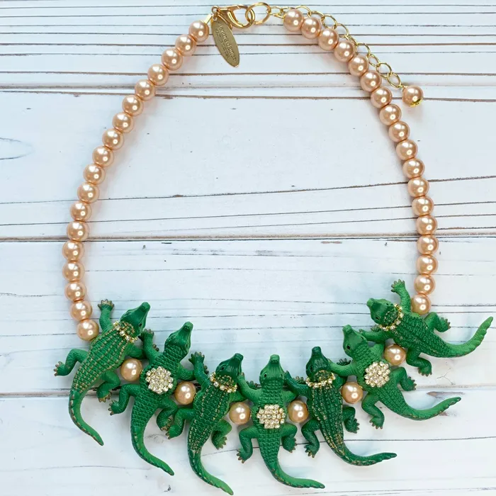 Lenora Dame Alligator Necklace Necklaces