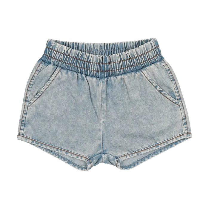 Lil Legs Denim Track Shorts Stone Wash Lil Legs Rings