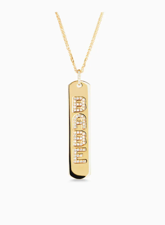 Longtag Necklace Babe Carbon Hyde Necklaces
