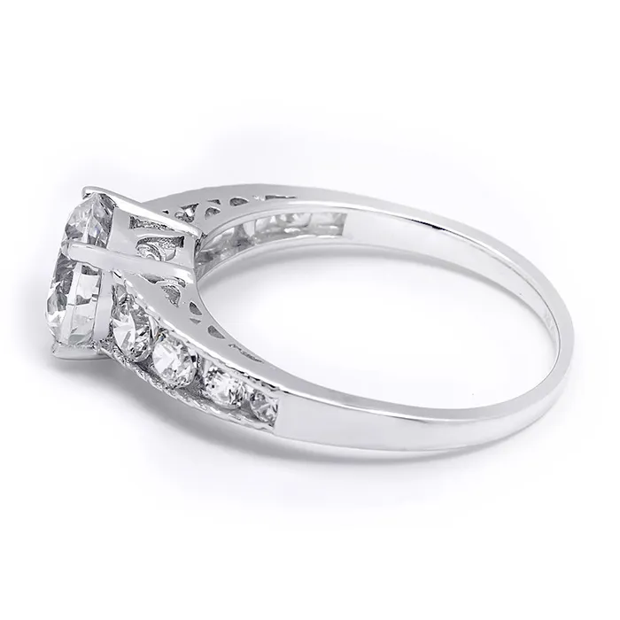 mayamila 200 Carat Round Cut Cubic Zirconia Ring Authentic Sterling Silver Rings