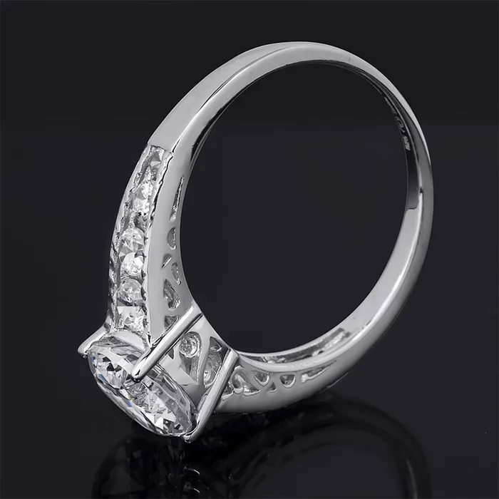 mayamila 200 Carat Round Cut Cubic Zirconia Ring Authentic Sterling Silver Rings