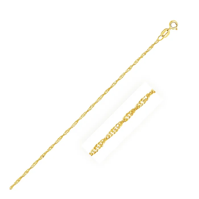 MayaMila Bracelets 10k Yellow Gold Singapore Bracelet 15mm
