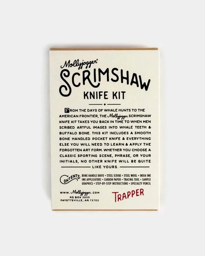 Molly Jogger Earrings SCRIMSHAW KNIFE KIT