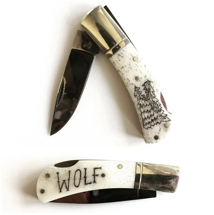 Molly Jogger Earrings SCRIMSHAW KNIFE KIT