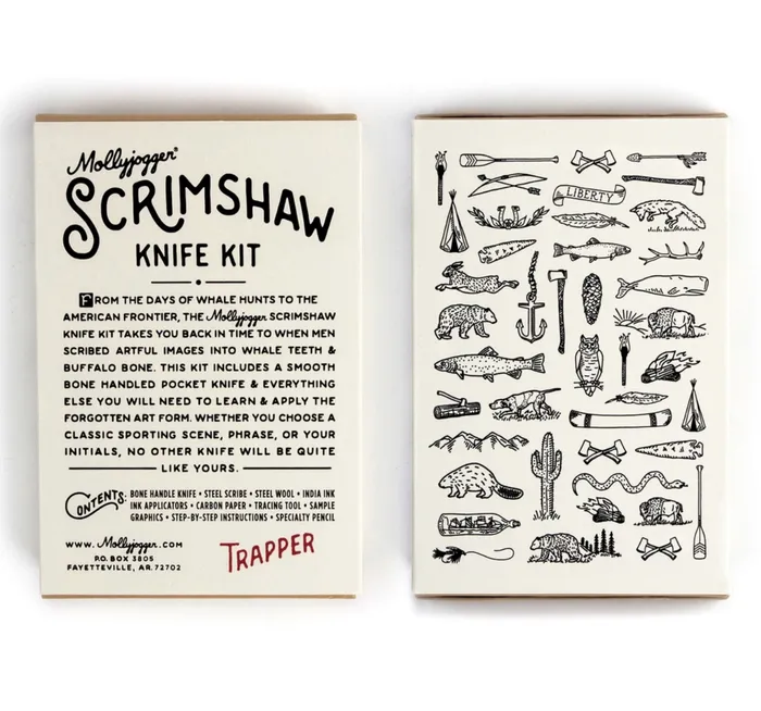 Molly Jogger Earrings SCRIMSHAW KNIFE KIT