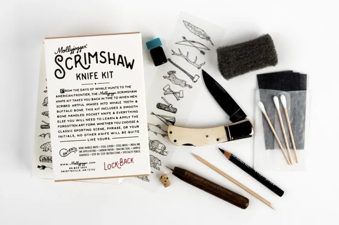 Molly Jogger Earrings SCRIMSHAW KNIFE KIT