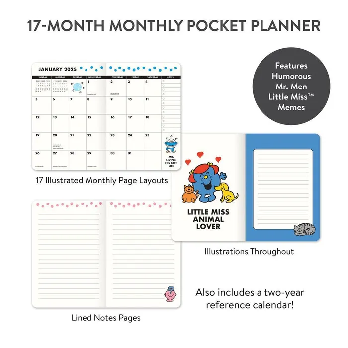 Necklaces 2025 Little Miss Punctual Monthly Pocket Planner Studio Oh