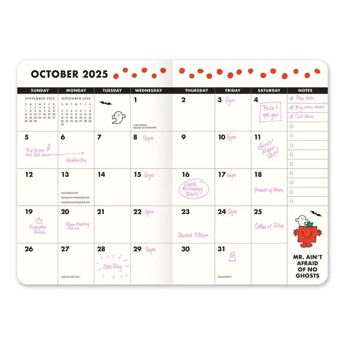 Necklaces 2025 Little Miss Punctual Monthly Pocket Planner Studio Oh