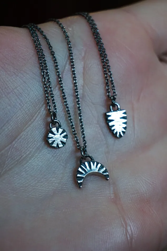 Necklaces Briana Harrison Tiny Circle Ridge Necklace Necklaces Briana Harrison Tiny Circle Ridge Necklace