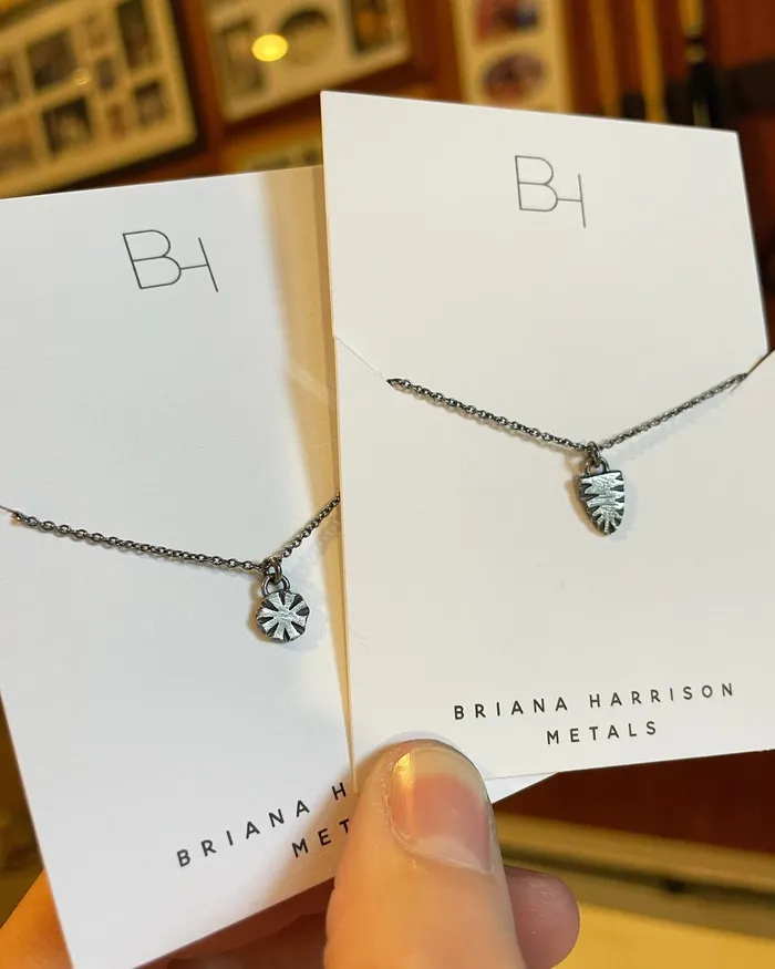 Necklaces Briana Harrison Tiny Circle Ridge Necklace Necklaces Briana Harrison Tiny Circle Ridge Necklace