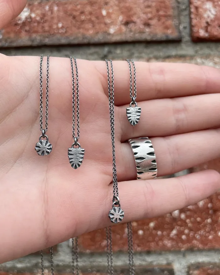 Necklaces Briana Harrison Tiny Circle Ridge Necklace Necklaces Briana Harrison Tiny Circle Ridge Necklace