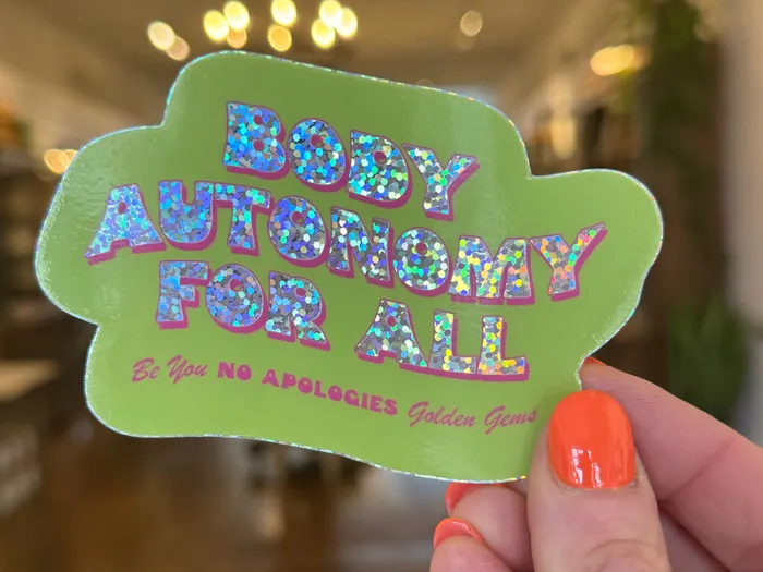 Necklaces Golden Gems Wholesale Body Autonomy for All Sticker