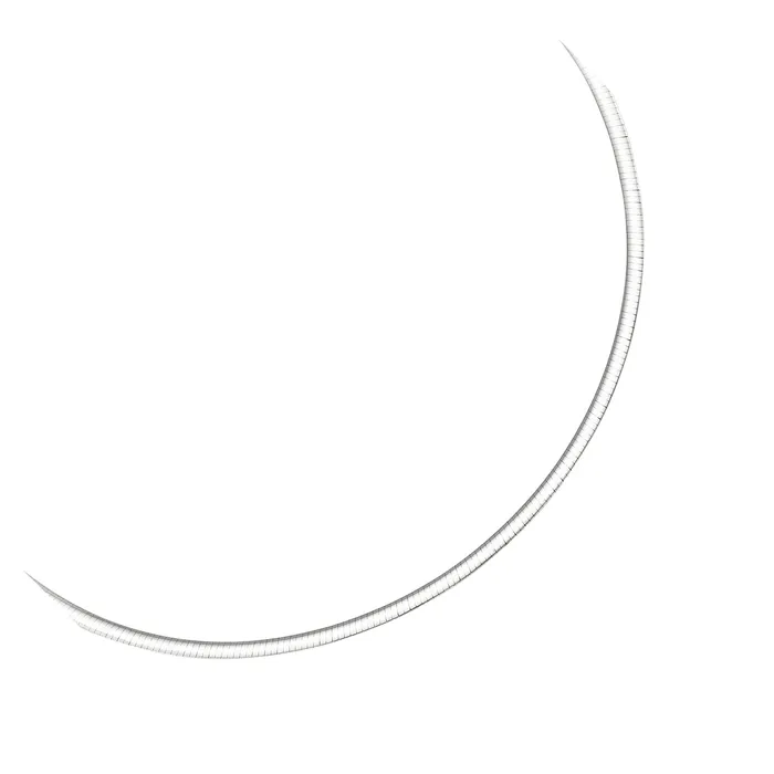 Necklaces MayaMila 30 mm 14k Two Tone Gold Reversible Omega Necklace Necklaces MayaMila 30 mm 14k Two Tone Gold Reversible Omega Necklace