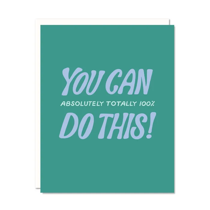 Necklaces Odd Daughter Paper Co You Can Do This Encouragement Card