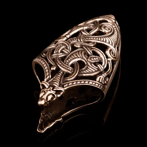 Northan Viking Silver Earrings Viking Scabbard Chape