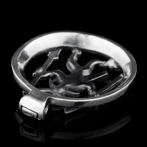 Northan Viking Silver Necklaces Odin Horned Viking Warrior Pendant