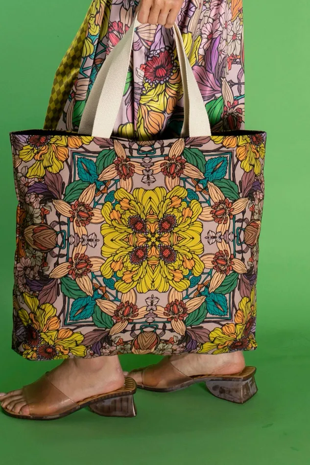 Nuvula Necklaces Large Tote Golden Garden