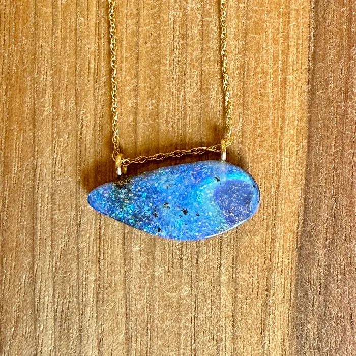 Petite Baleine Necklaces Blue Lagoon Opal Necklace