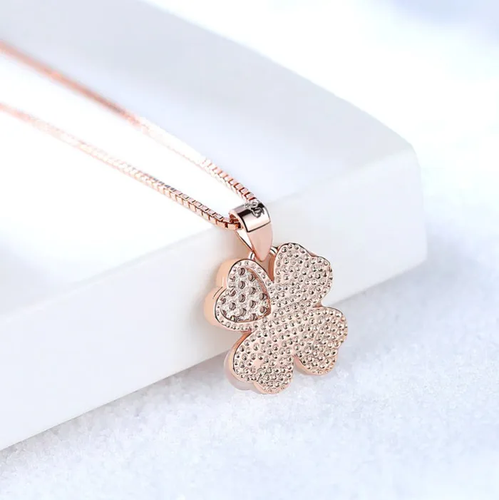 Pink Clover Sorasol Necklaces