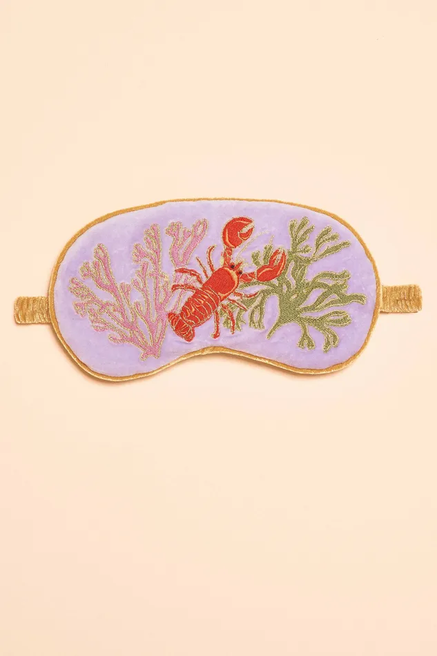 Powder Design inc Earrings Luxury Lavender Velvet Eye Mask Lobster Buddies Lavender