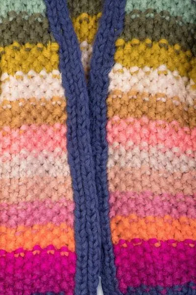 Rainbow Knitted Cardigan SAACHI Earrings