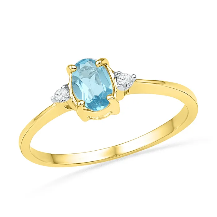 Rings 10kt Yellow Gold Womens Oval LabCreated Blue Topaz Solitaire Diamond Ring 100 Cttw mayamila Rings 10kt Yellow Gold Womens Oval LabCreated Blue Topaz Solitaire Diamond Ring 100 Cttw mayamila