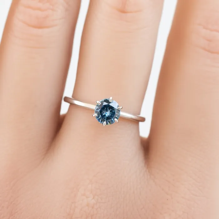 Rings Envero Jewelry Floryn Ring 070ct Blue Montana Sapphire 14K White Gold Rings Envero Jewelry Floryn Ring 070ct Blue Montana Sapphire 14K White Gold