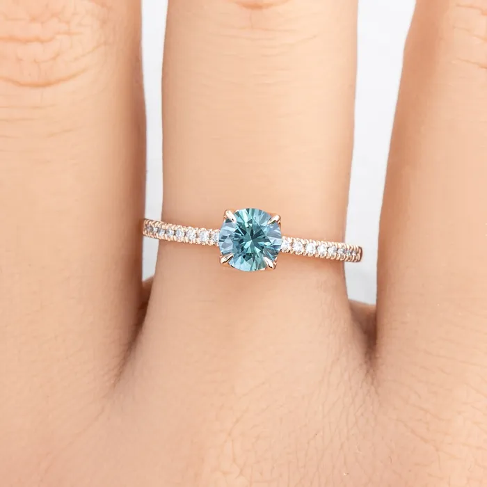 Rings Envero Jewelry Maria Ring 075ct Blue Green Montana Sapphire 14k Rose Gold One of a kind Rings Envero Jewelry Maria Ring 075ct Blue Green Montana Sapphire 14k Rose Gold One of a kind