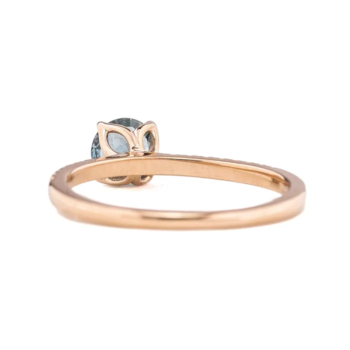 Rings Envero Jewelry Maria Ring 075ct Blue Green Montana Sapphire 14k Rose Gold One of a kind Rings Envero Jewelry Maria Ring 075ct Blue Green Montana Sapphire 14k Rose Gold One of a kind