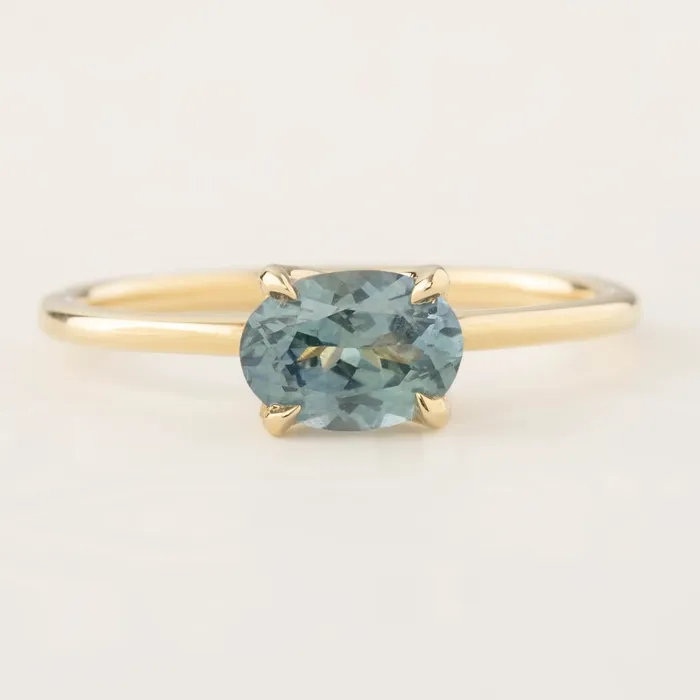 Rings Envero Jewelry Sara Ring 105ct Blue Green Montana Sapphire One of a kind