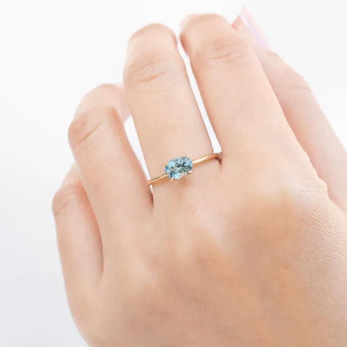 Rings Envero Jewelry Sara Ring 105ct Blue Green Montana Sapphire One of a kind