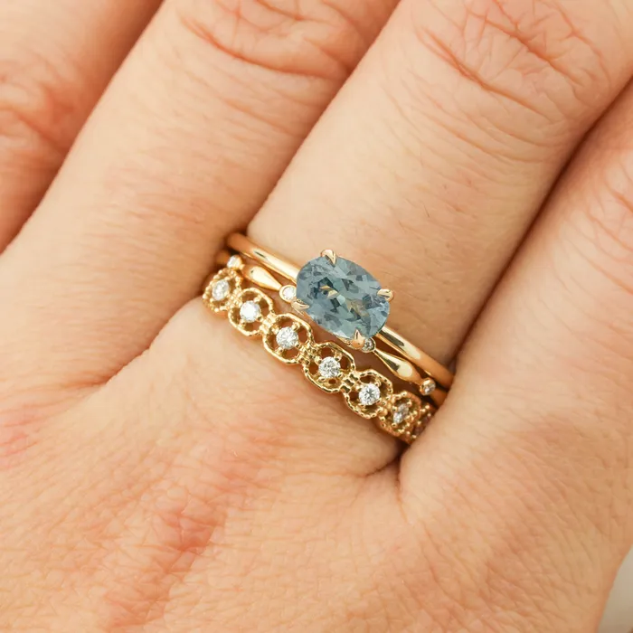 Rings Envero Jewelry Sara Ring 105ct Blue Green Montana Sapphire One of a kind