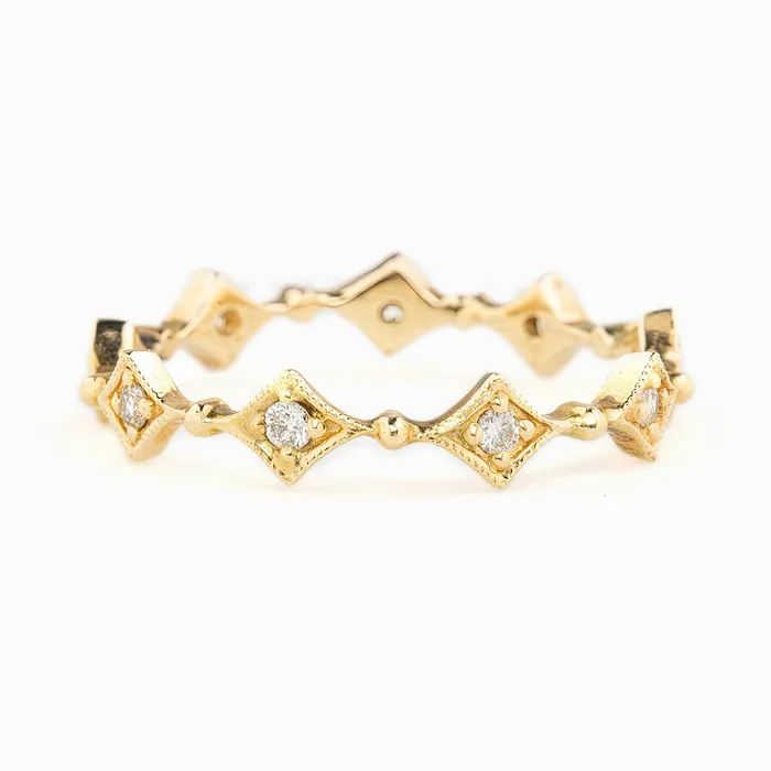 Rings Envero Jewelry Star Diamond Eternity Ring