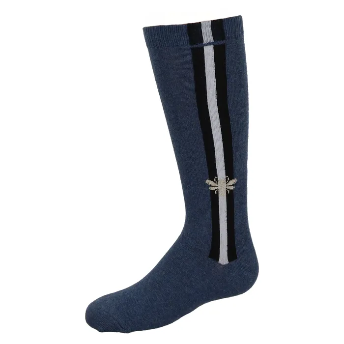 Rings JRP JRP Honeybee Knee Socks DenimBlackWhite