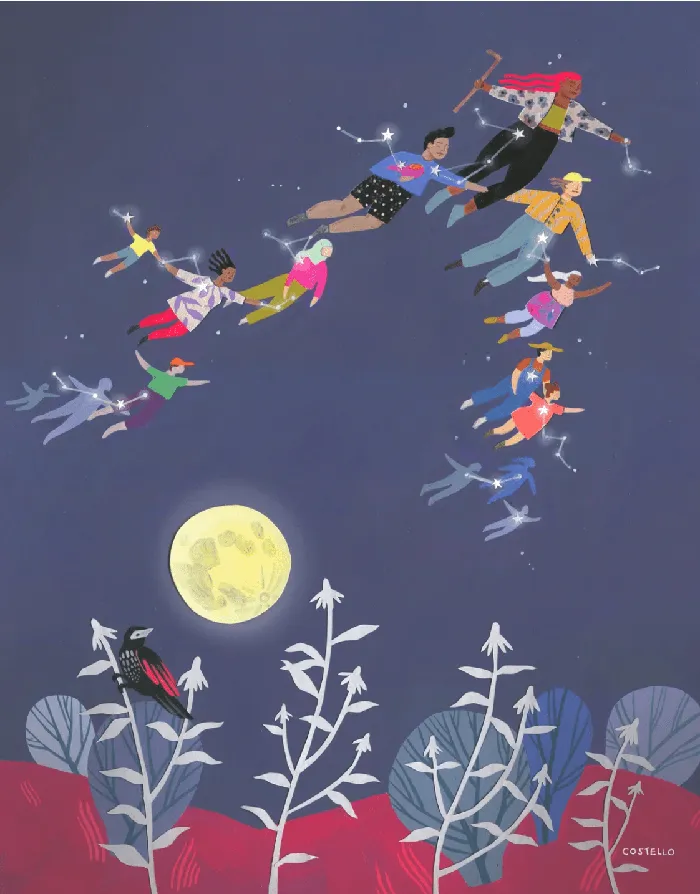 Rings New Horizons 11 x 14 Giclee Print Molly Costello