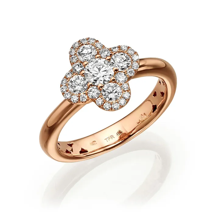 Rings The Private Room Fine Jewelry Clover Diamond Ring