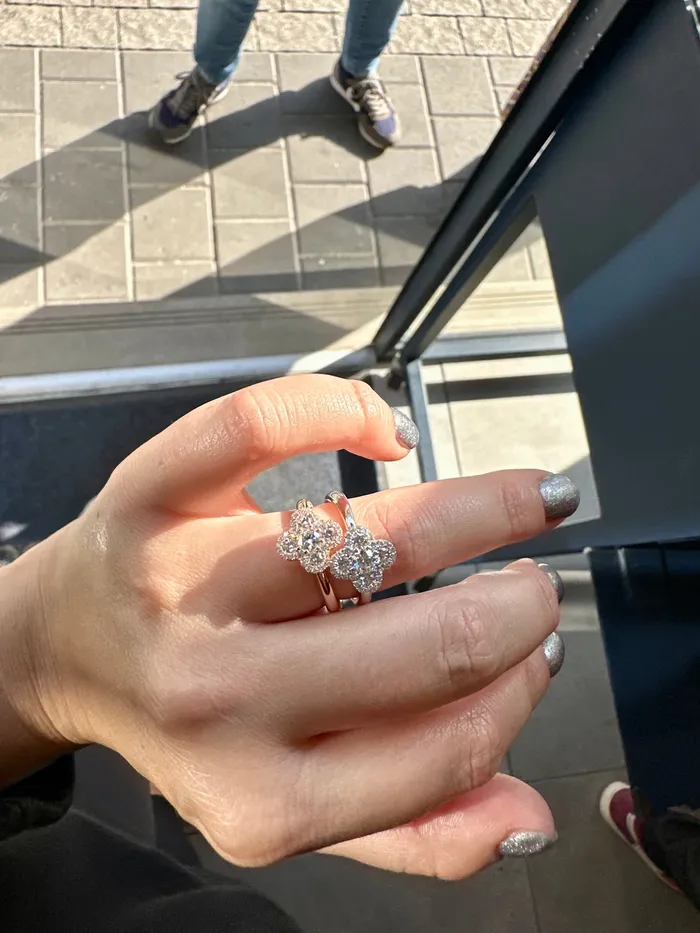 Rings The Private Room Fine Jewelry Clover Diamond Ring