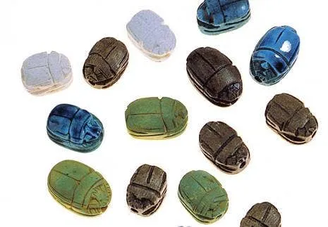 Scarab Beads Museum Reproductions Discoveries Egyptian Imports Earrings