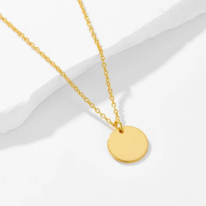 shine of diamond Necklaces Vintage Layered Sterling Silver Necklace in Golden Color