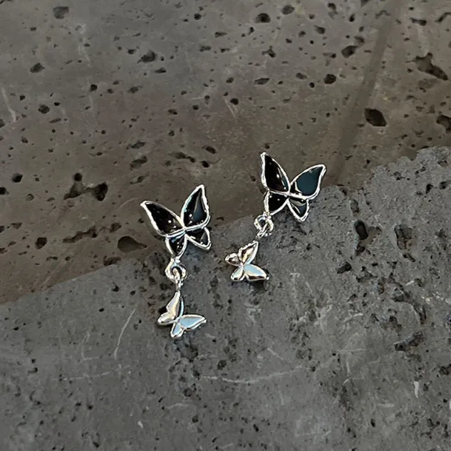 Sorasol Rings Black Butterflies