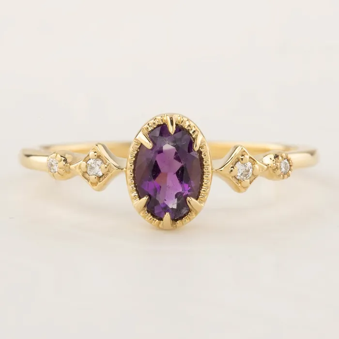 Stella Ring Amethyst Envero Jewelry Rings