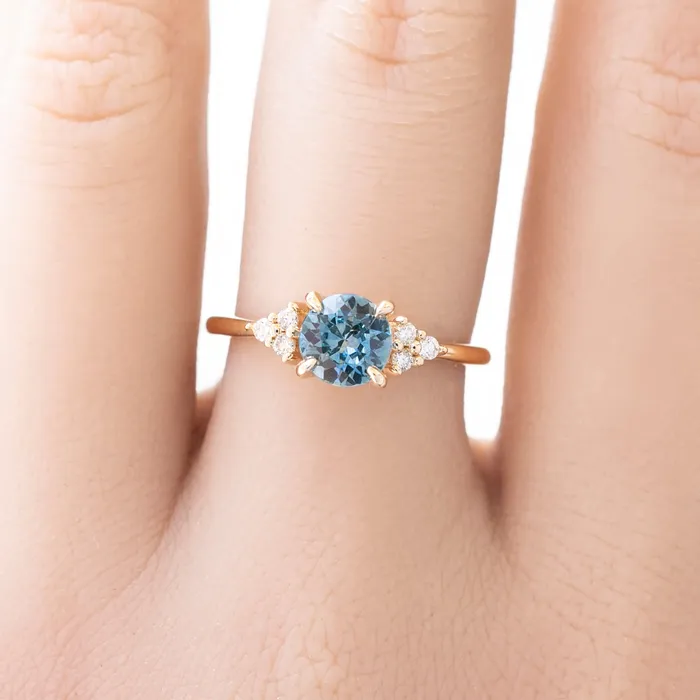 Teresa Ring Blue Montana Sapphire 14k Yellow Gold One of a kind Envero Jewelry Rings Teresa Ring Blue Montana Sapphire 14k Yellow Gold One of a kind Envero Jewelry Rings