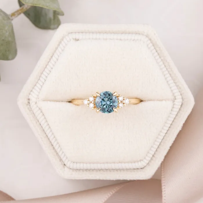 Teresa Ring Blue Montana Sapphire 14k Yellow Gold One of a kind Envero Jewelry Rings Teresa Ring Blue Montana Sapphire 14k Yellow Gold One of a kind Envero Jewelry Rings